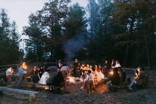 Res life and students in blazers