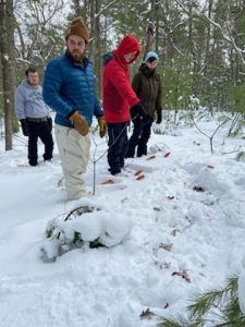 winter ecology students