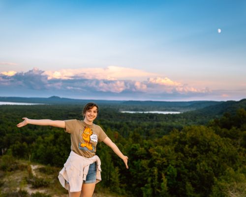 Enjoying the beauty of Michigan
