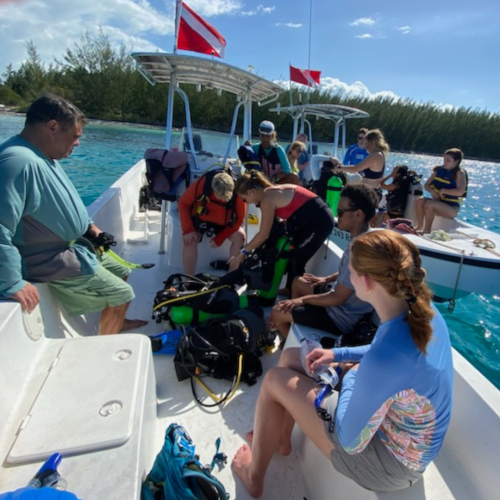 Res life and students in blazers